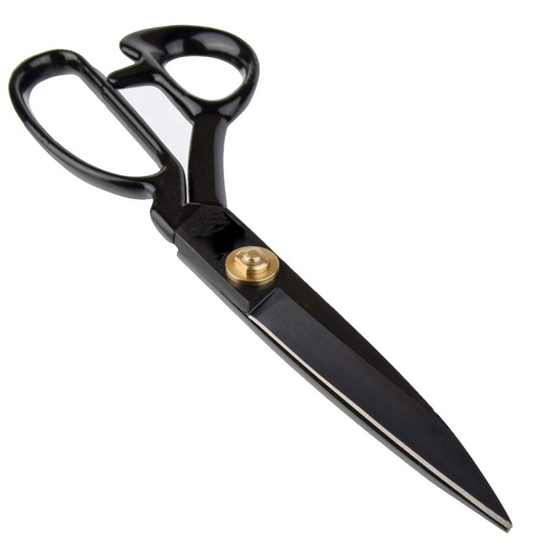 LNKA Sewing Scissors For Fabric Black - Professional Heavy Duty Industrial Strength High Carbon Steel Shears for Leather Paper Sewing Craft Home Office Artists Students Tailors Dressmakers (11 Inch) - Image 1